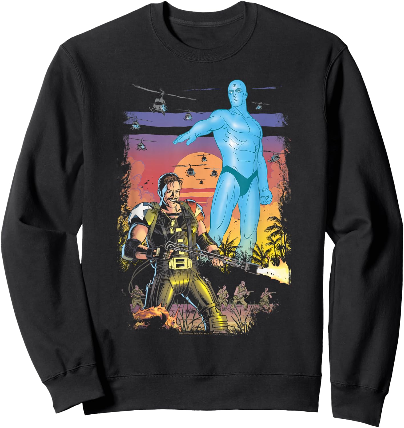 DC Comics Watchmen Winning the War Adult , Black, Small Sweatshirt - Sweatshirt | Black