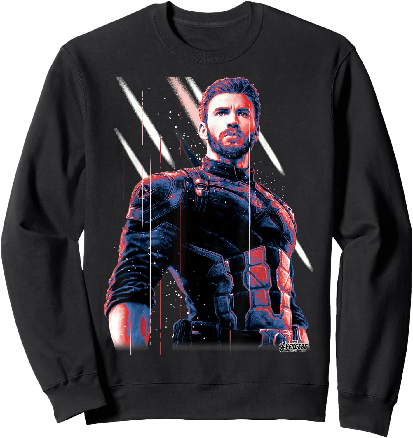 Marvel Infinity War Captain America Pose Graphic Sweatshirt - Sweatshirt | Black