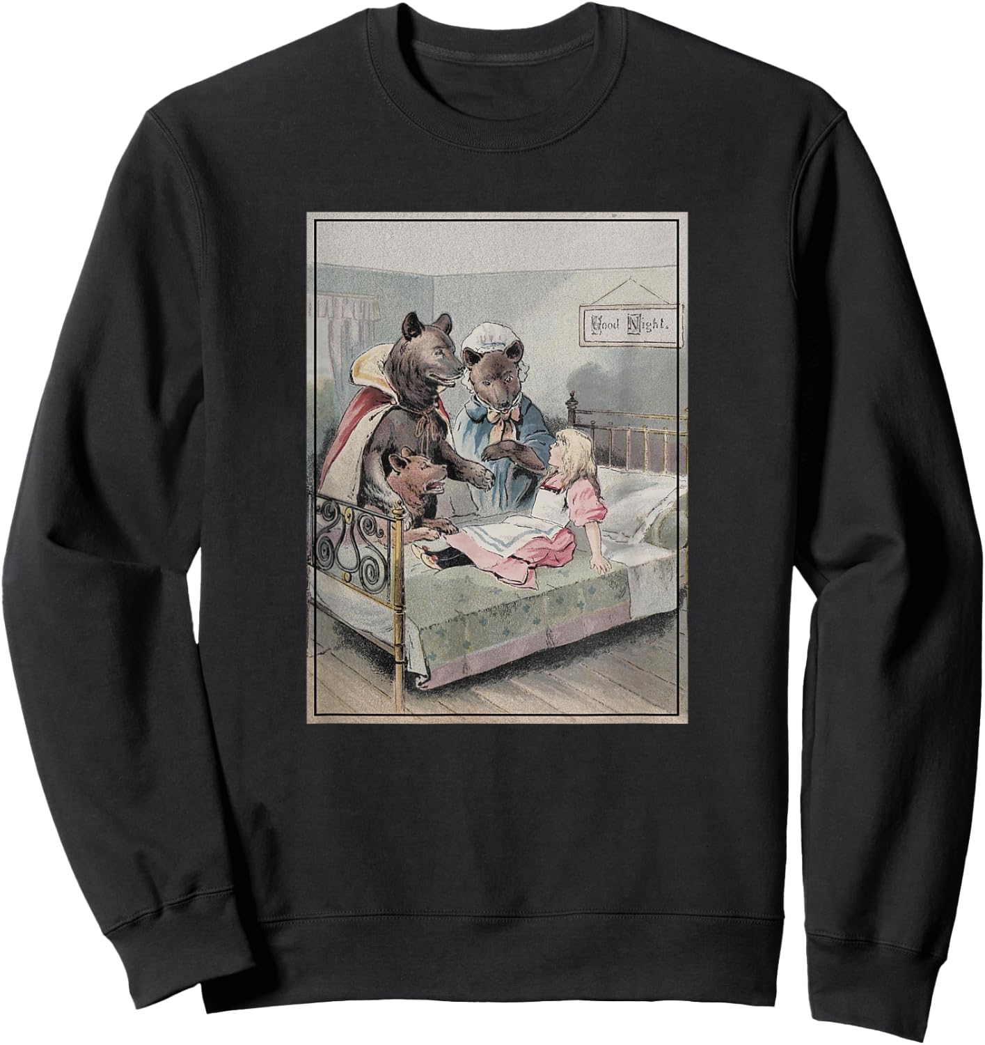 Goldilocks and The Three Bears Sweatshirt - Sweatshirt | Black