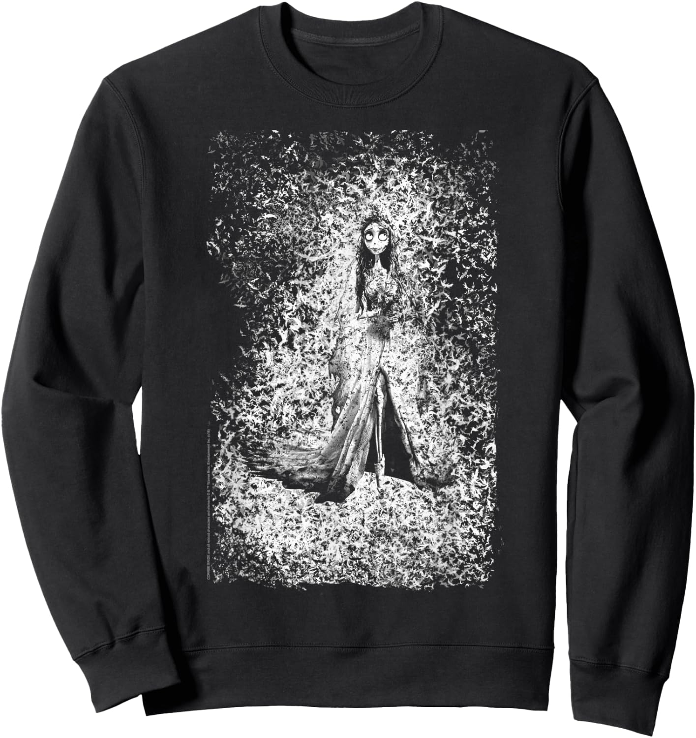 Corpse Bride Bird Dissolve Sweatshirt - Sweatshirt | Black