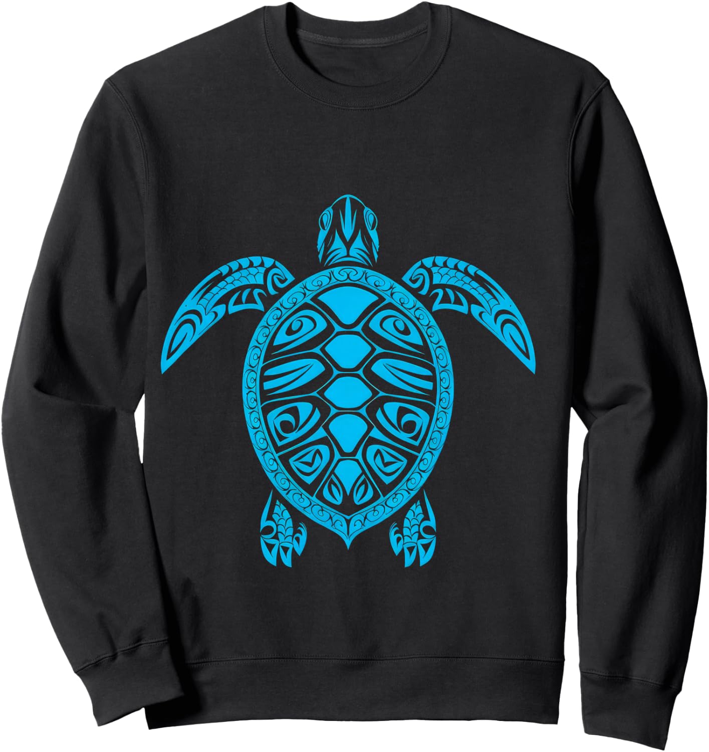 Sea Turtle Beach Lover Ocean Animal Graphic Novelty Sweatshirt - Sweatshirt | Black
