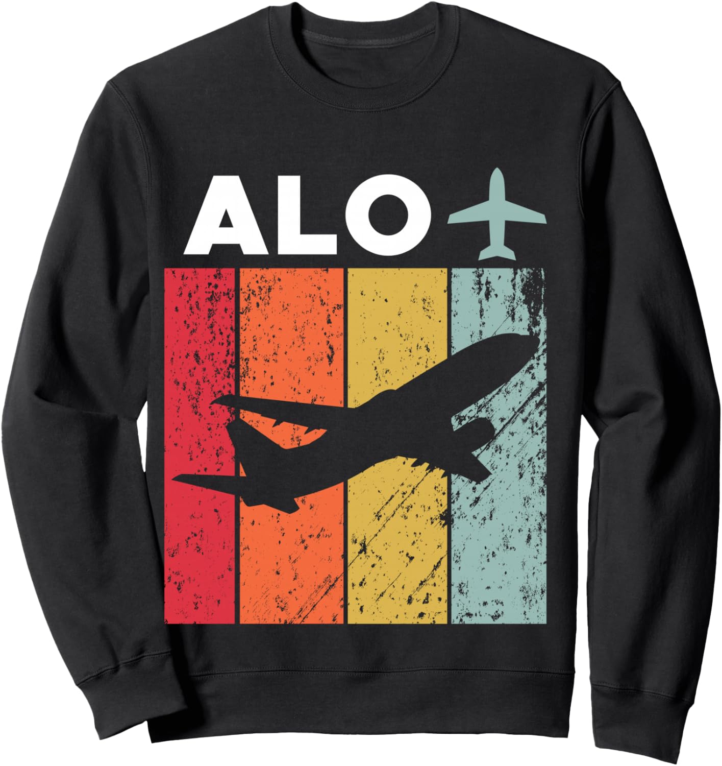 Long Sleeve T-Shirt Sweatshirt - Sweatshirt | Black