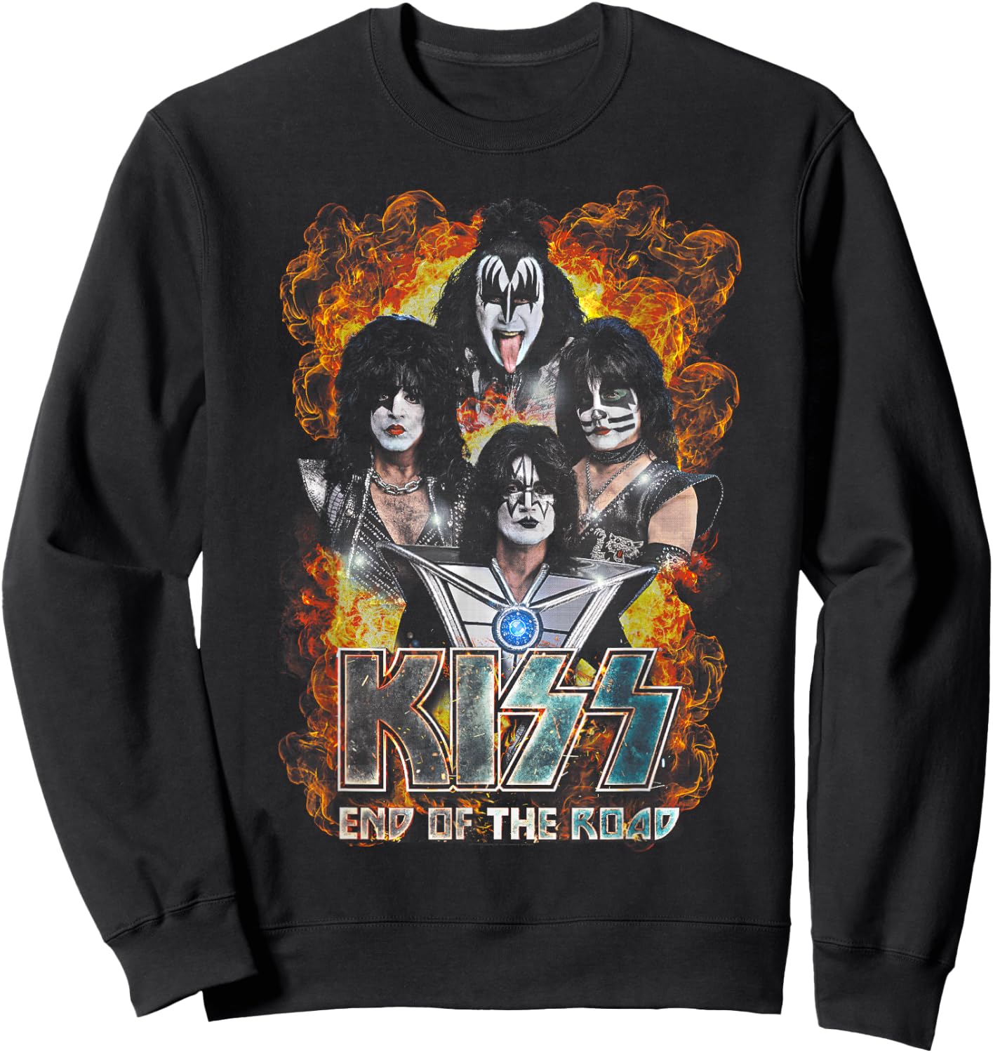 KISS - Exclusive Official End Of The Road Tour, FORT WORTH Sweatshirt - Sweatshirt | Black