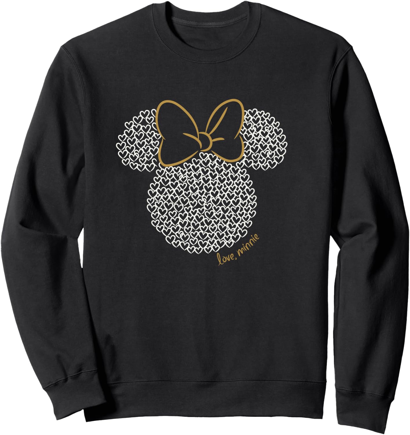 Disney Mickey and Friends Minnie Doodle Love Ears Sweatshirt - Sweatshirt | Black