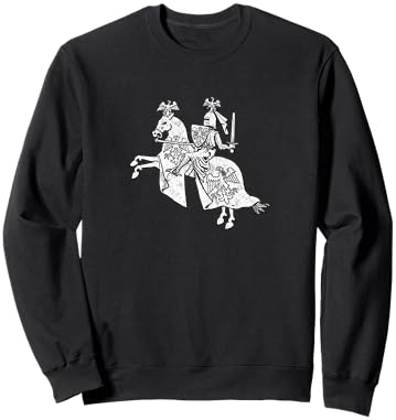 Retro Knight in Shining Armor Vintage Hero Sweatshirt - Sweatshirt | Black