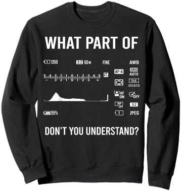 Cool Photography Art Women Camera Photographer Small Sweatshirt - Sweatshirt | Black