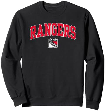 New York Rangers Arch Over Royal Officially Licensed Sweatshirt - Sweatshirt | Black