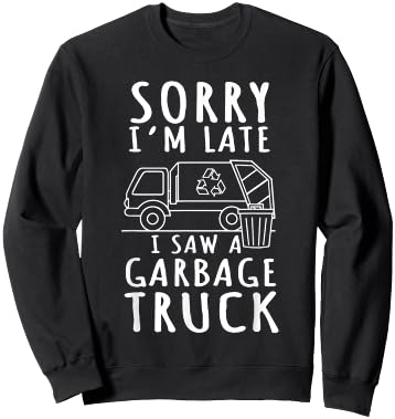 Recycling Garbage Truck Trash Collector Recycle Earth Day Sweatshirt - Sweatshirt | Black