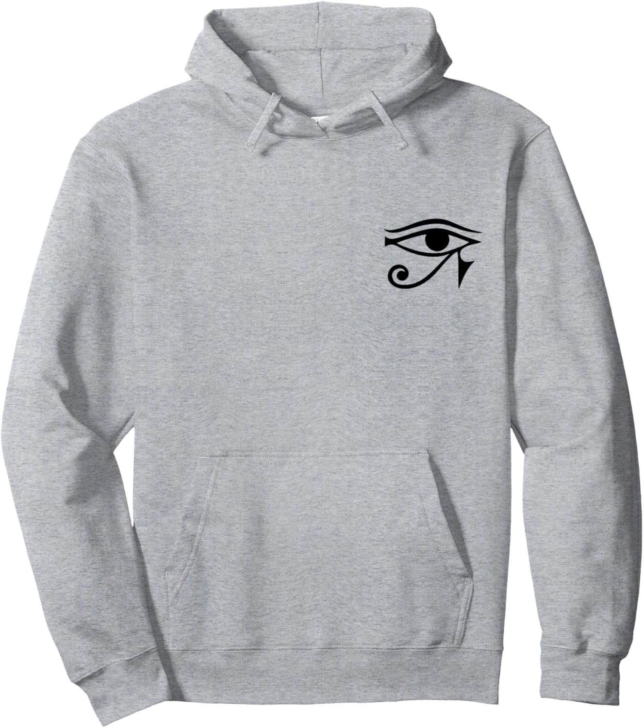 Eye of Horus, Egyptian, Protection Symbol, Lucky Charms Hoodie - Hoodie | Ash
