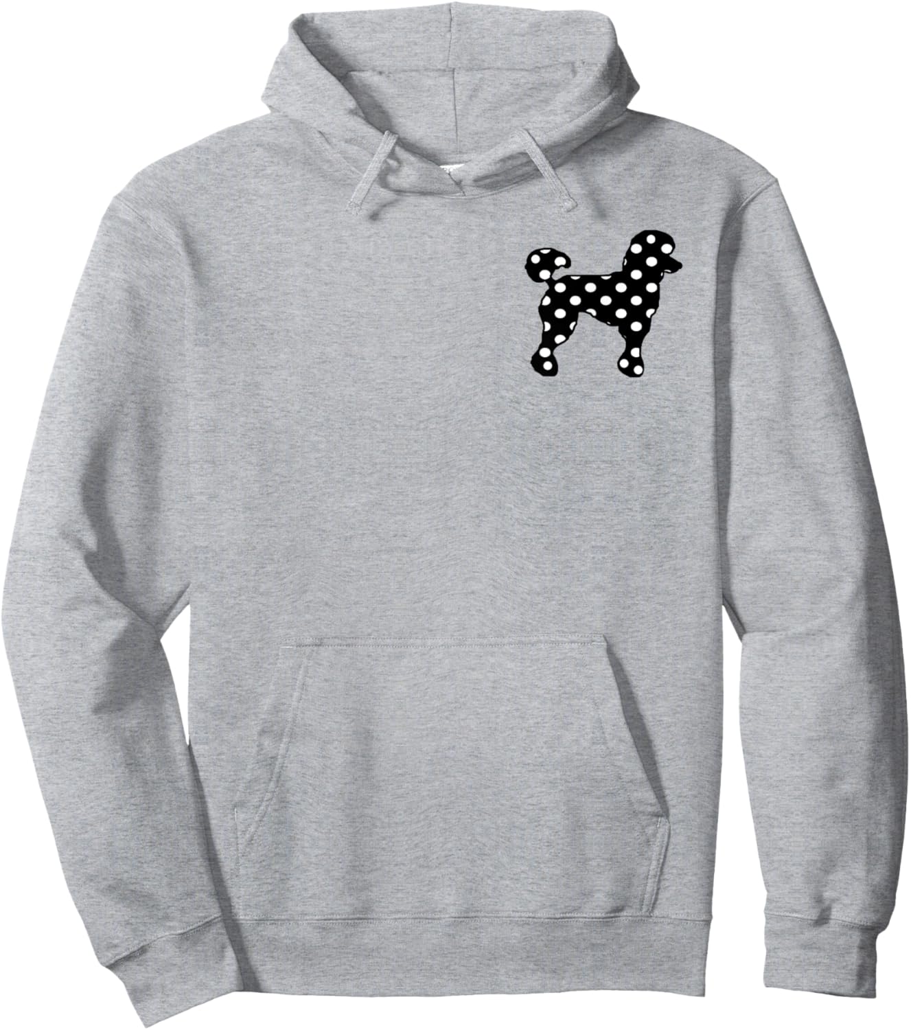 Sock Hop Cutie 50s Costume Black Polka Dot Poodle Hoodie - Hoodie | Ash