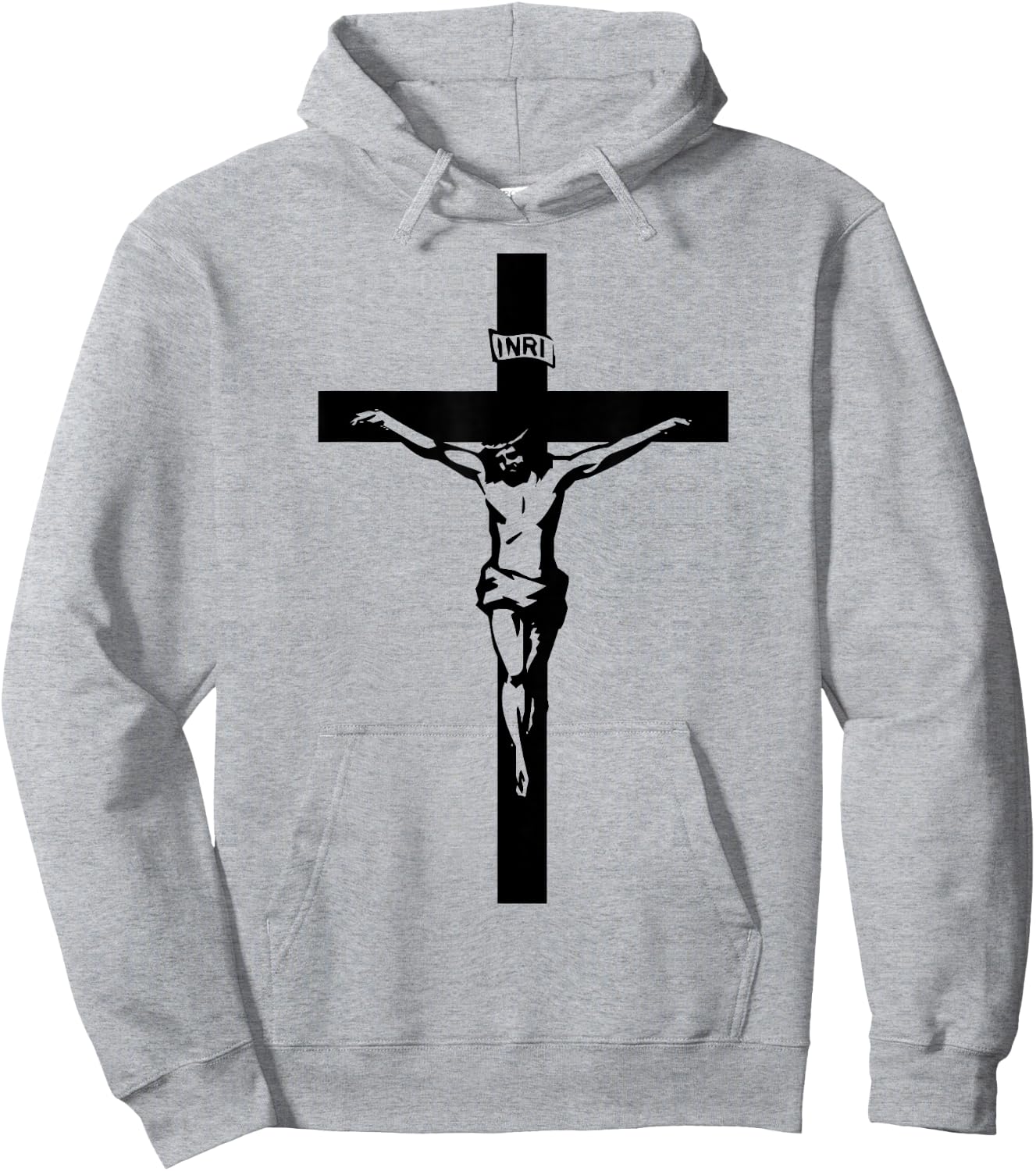 Cross Crucifix of the Christian Church Hoodie - Hoodie | Ash