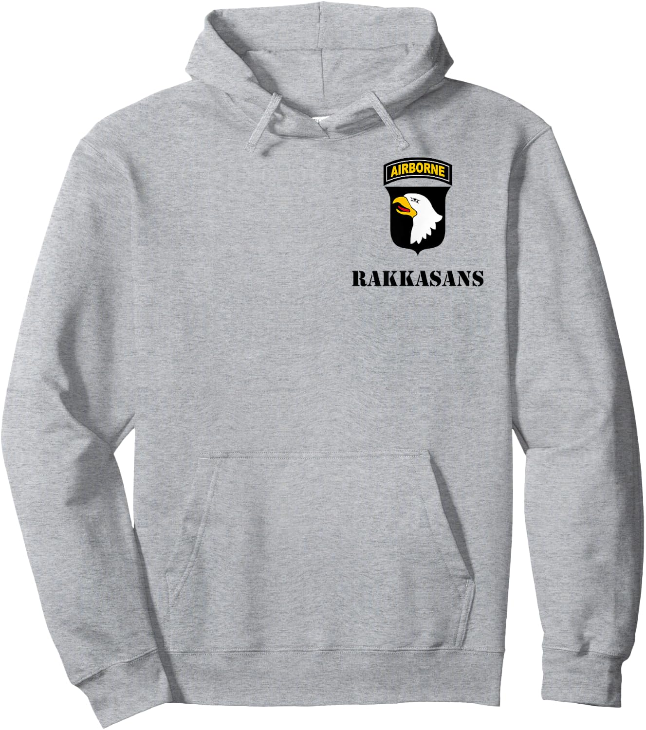 101st Airborne Shirt - Black "Rakkasans" - Classic Hoodie - Hoodie | Ash