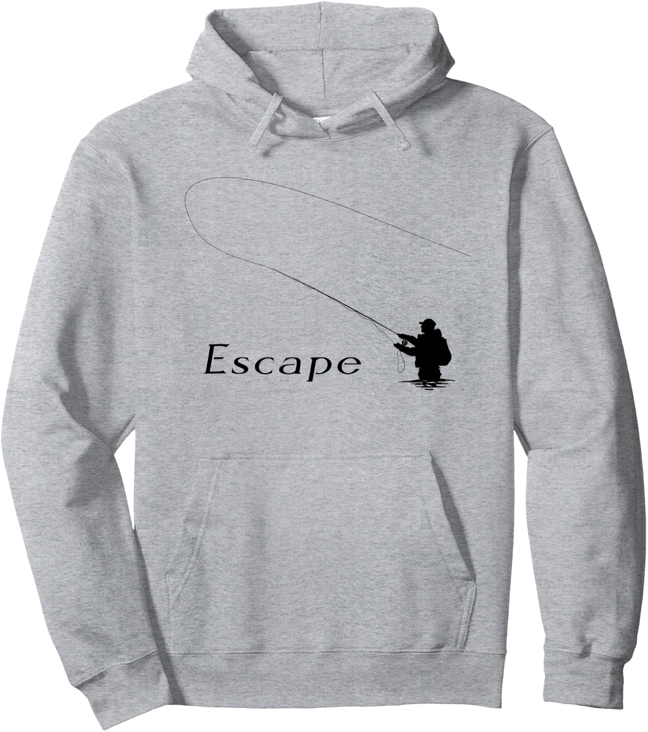 Retro Fly Fishing - Fly Fishing Enthusiast Hoodie - Hoodie | Ash