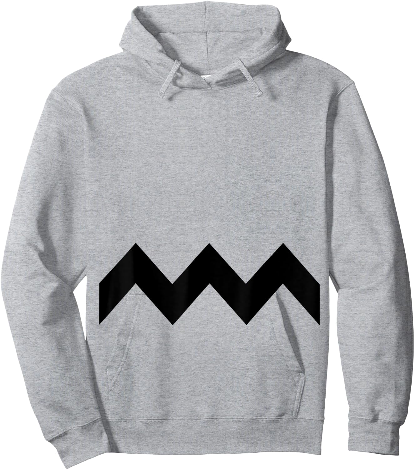 Funny Zig Zag Pattern Hoodie - Hoodie | Ash