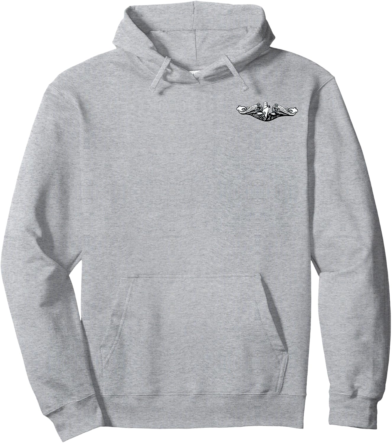 U.S Submarine Force Veteran Flag Submariner Silent Service Hoodie - Hoodie | Ash