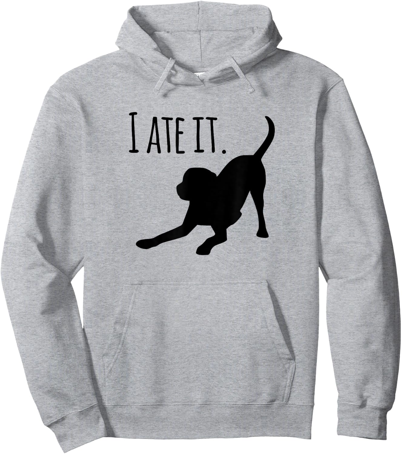 Dog lovers gifts "I ate it" Labrador funny dog Hoodie - Hoodie | Ash