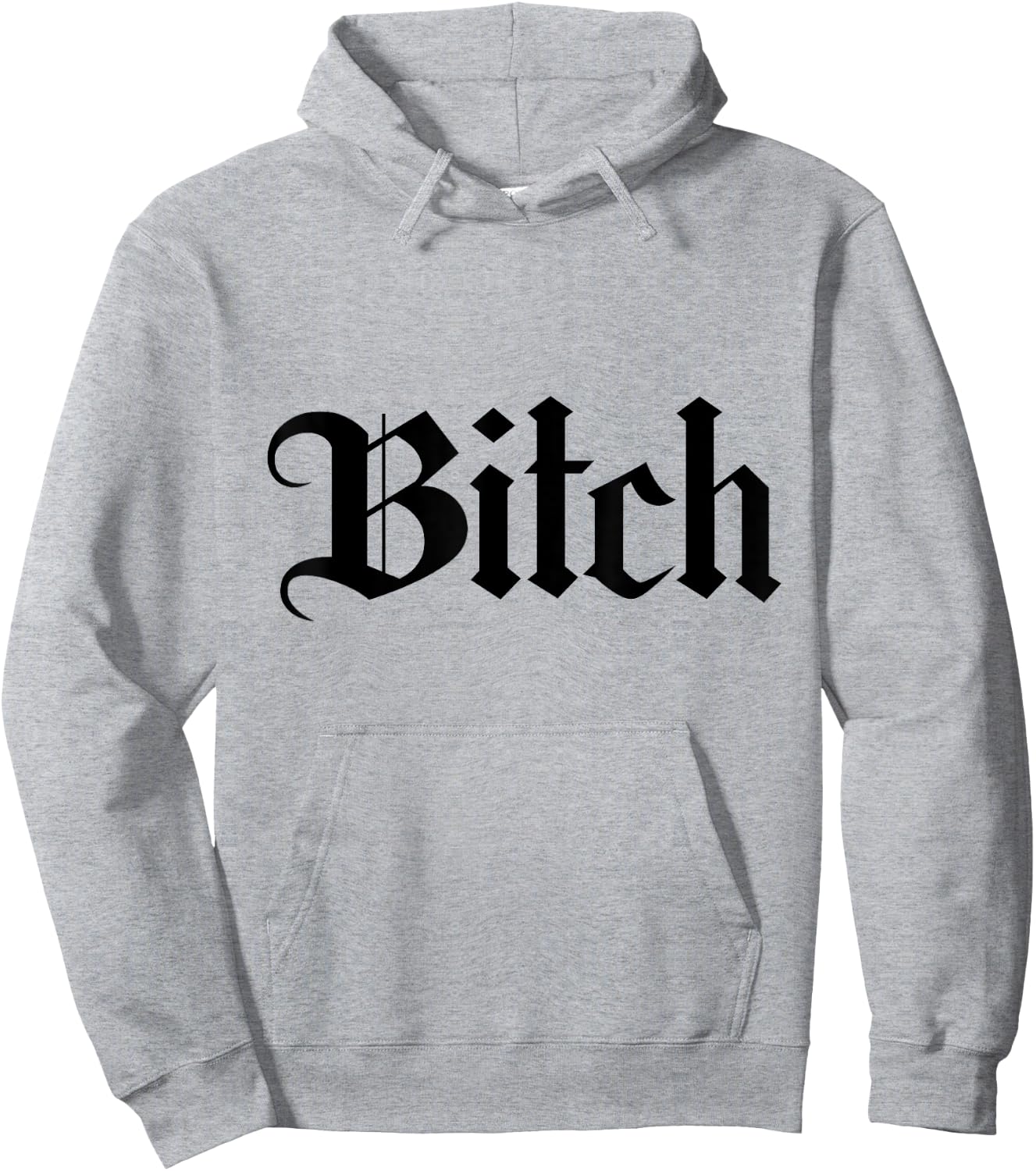 Offensive Vulgar Aesthetic BITCH Edgy Pink E-girl E-boy Hoodie - Hoodie | Ash