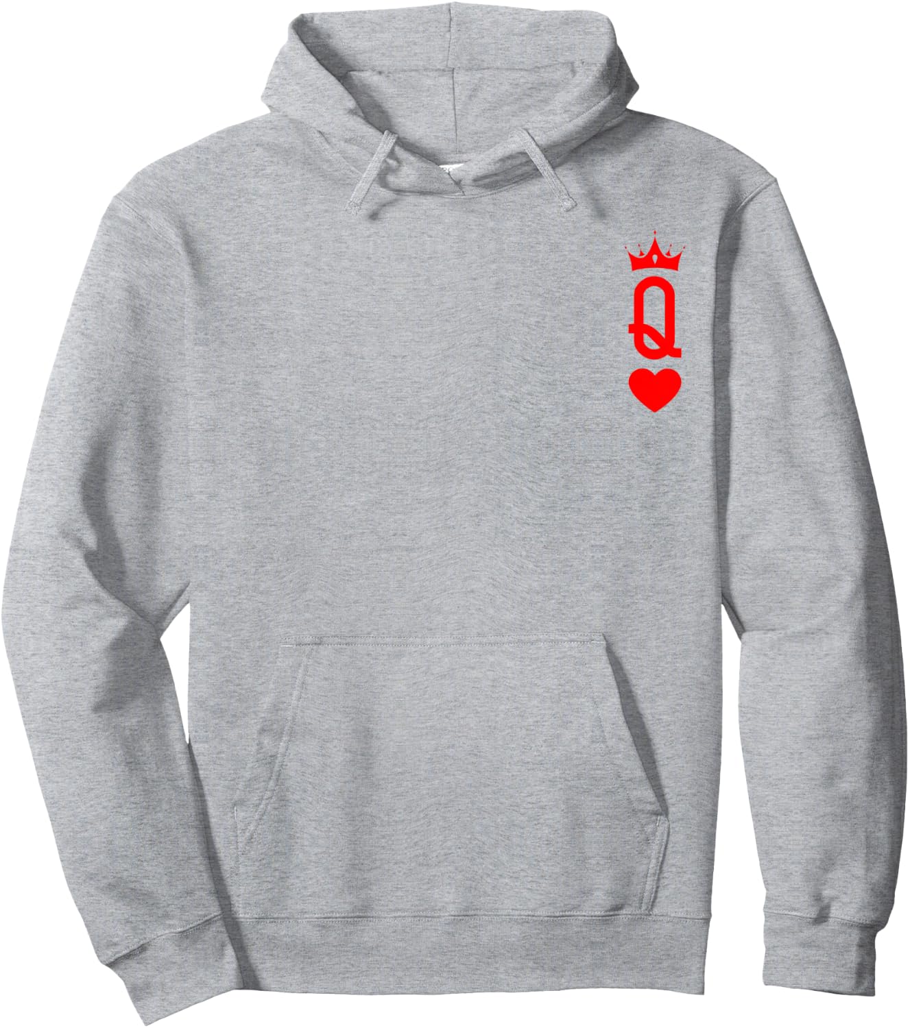 Queen of Heart King And Queen Easy Couple Halloween Costume Hoodie - Hoodie | Ash