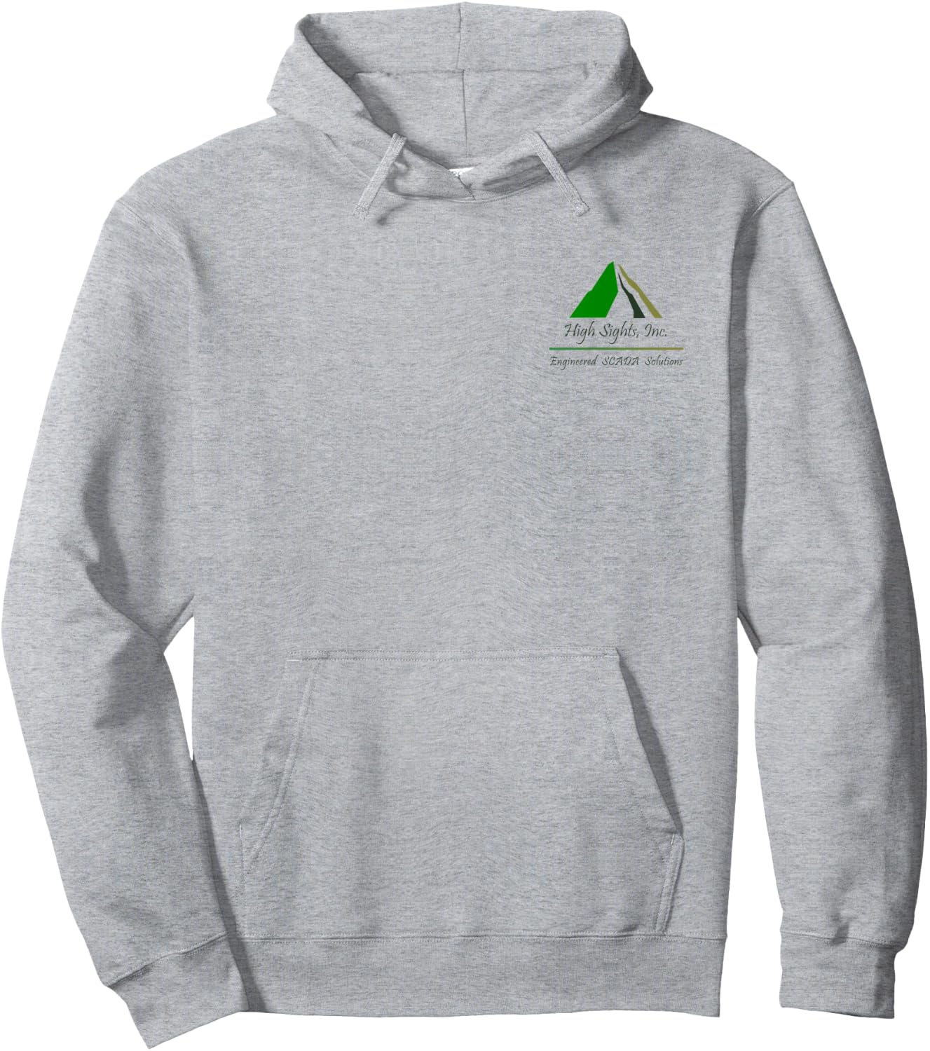 High Sights Inc. Engineered Scada Solutions Logo Design Hoodie - Hoodie | Ash