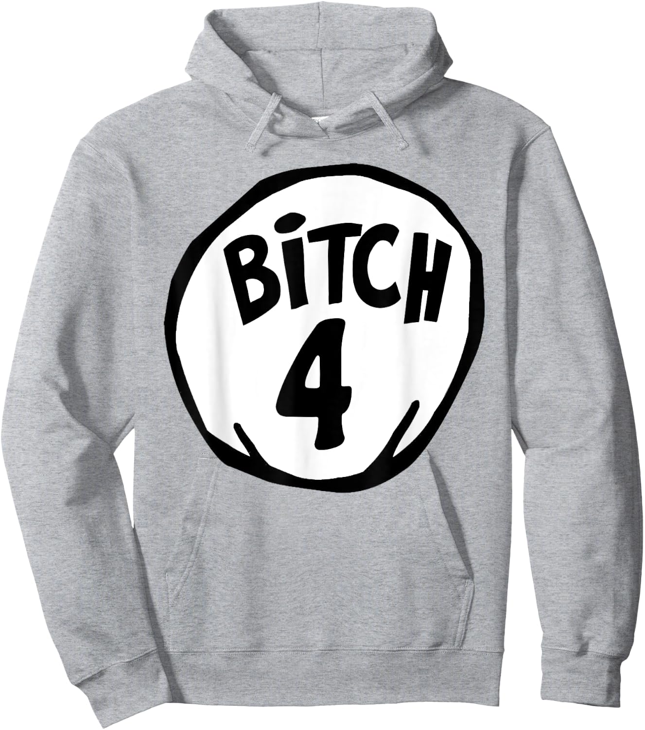 Funny Bitch 4 Matching Group Halloween Costume Hoodie - Hoodie | Ash