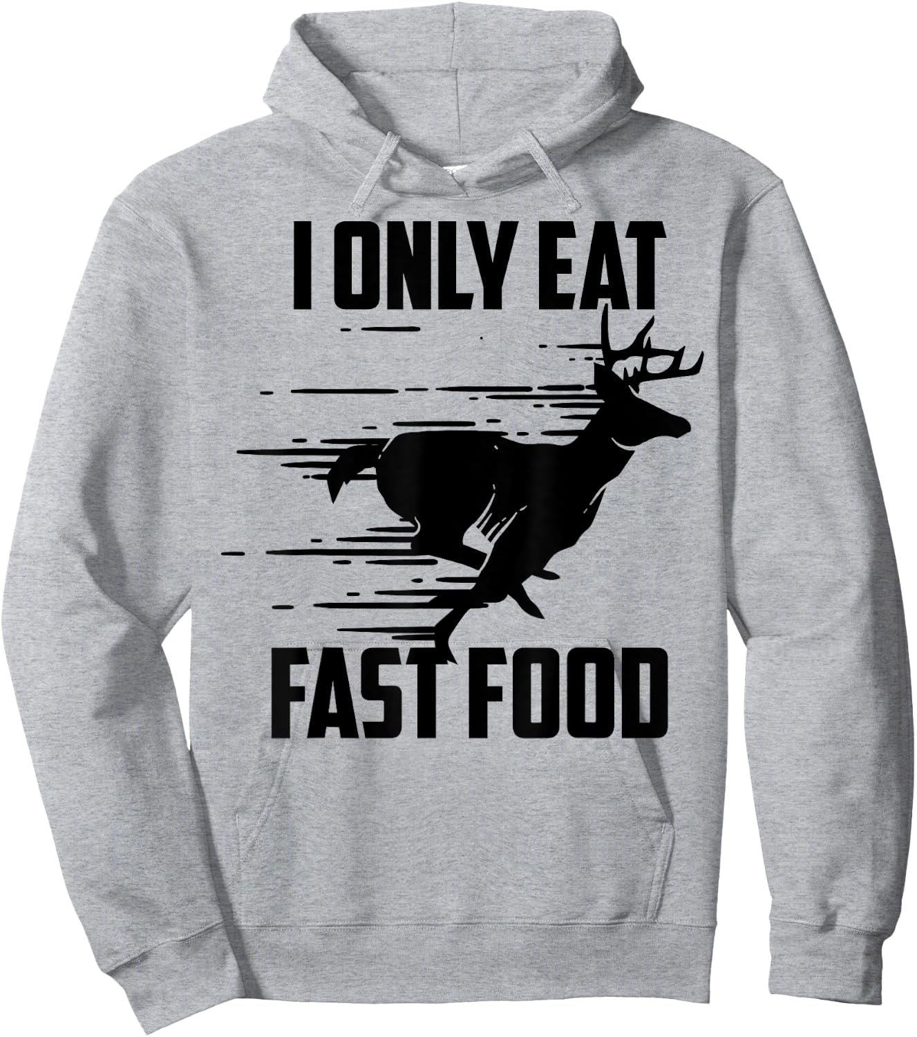 I Only Eat Fast Food - Cute I Love Comfort Food Shirt Gift Hoodie - Hoodie | Ash