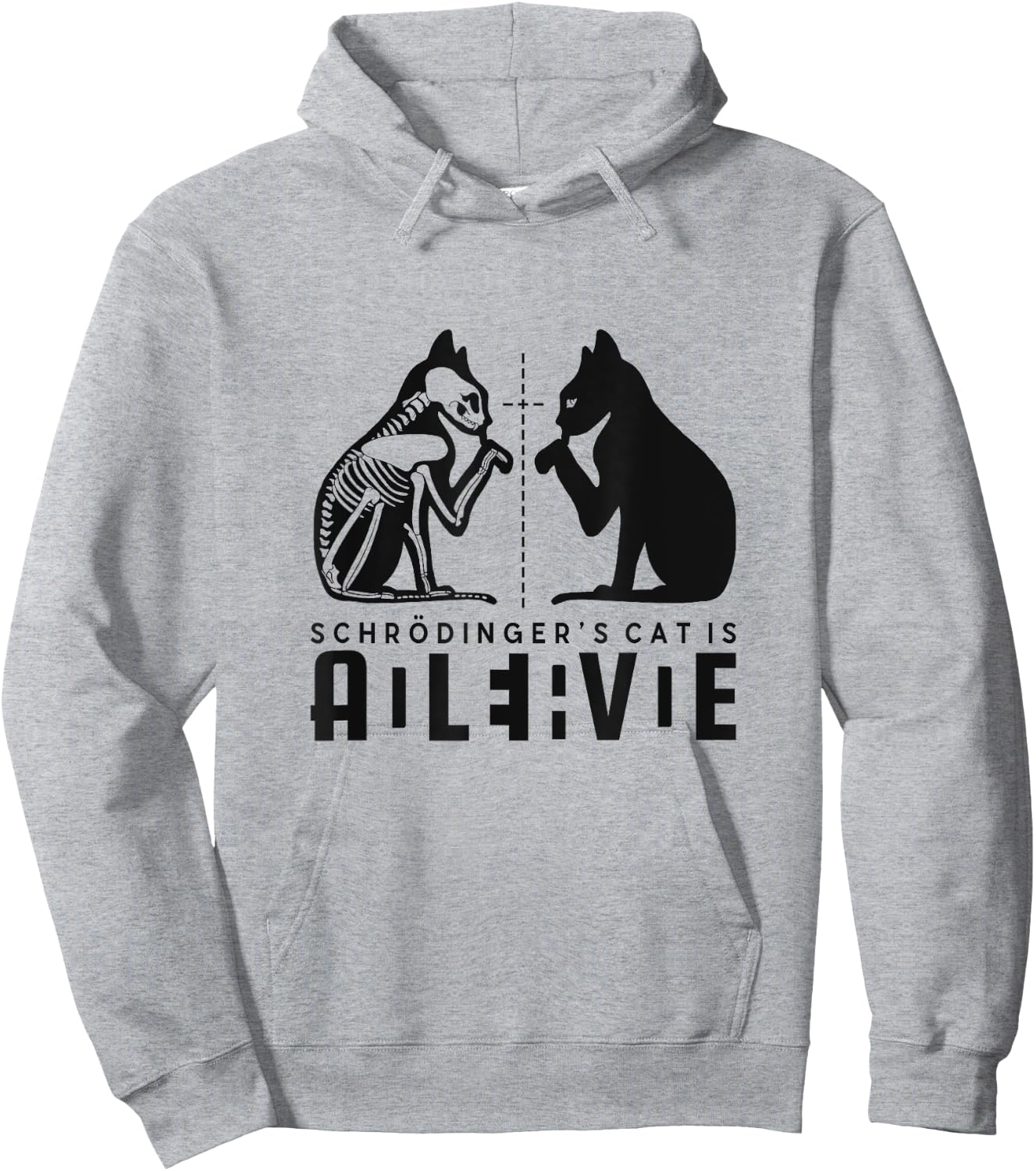 Schrödinger's Cat Is Both Dead And Alive Physics Physicist Hoodie - Hoodie | Ash