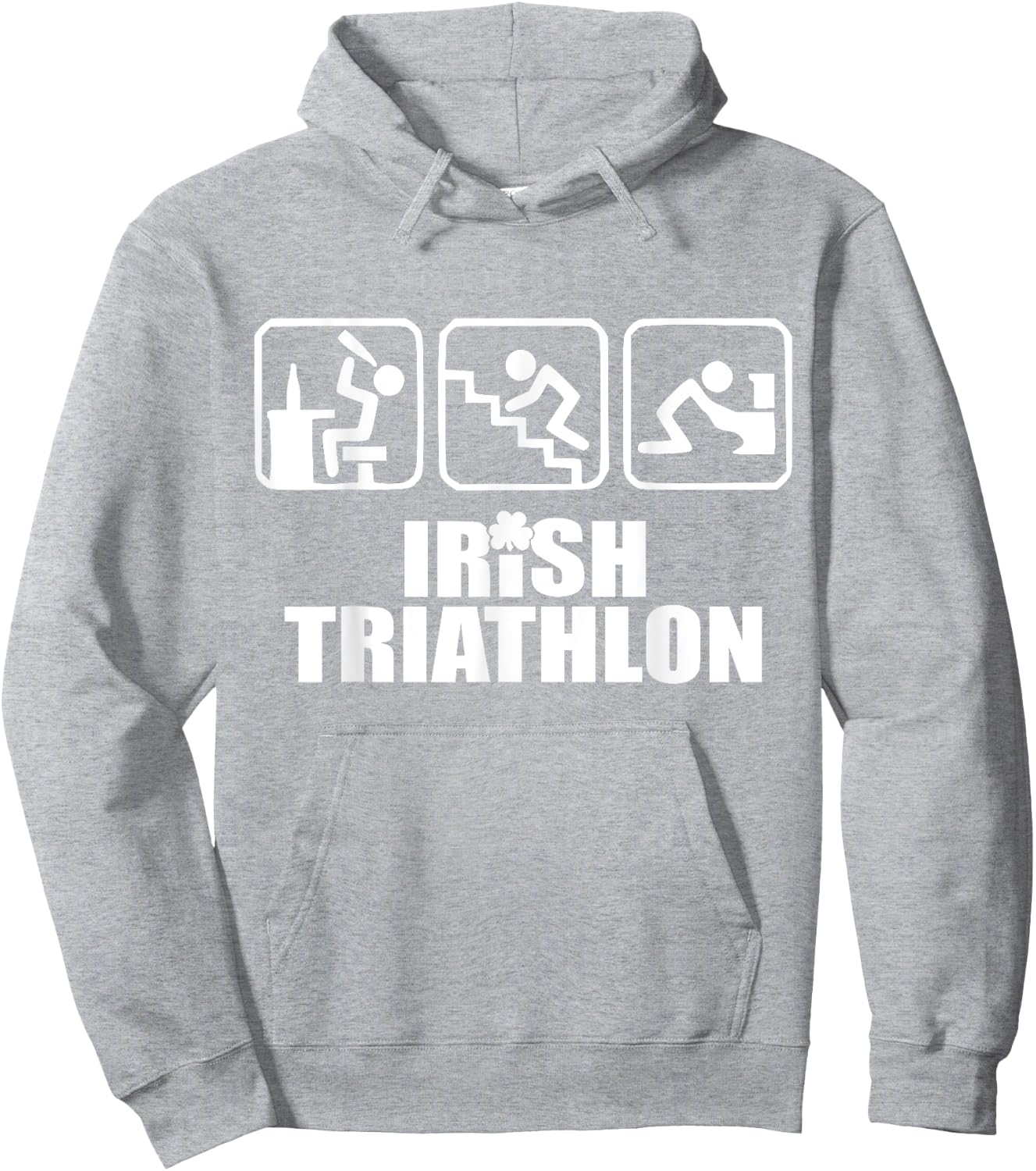 Drink Crawl Be Sick Hangover Irish Triathlon St Patrick's Day Hoodie - Hoodie | Ash