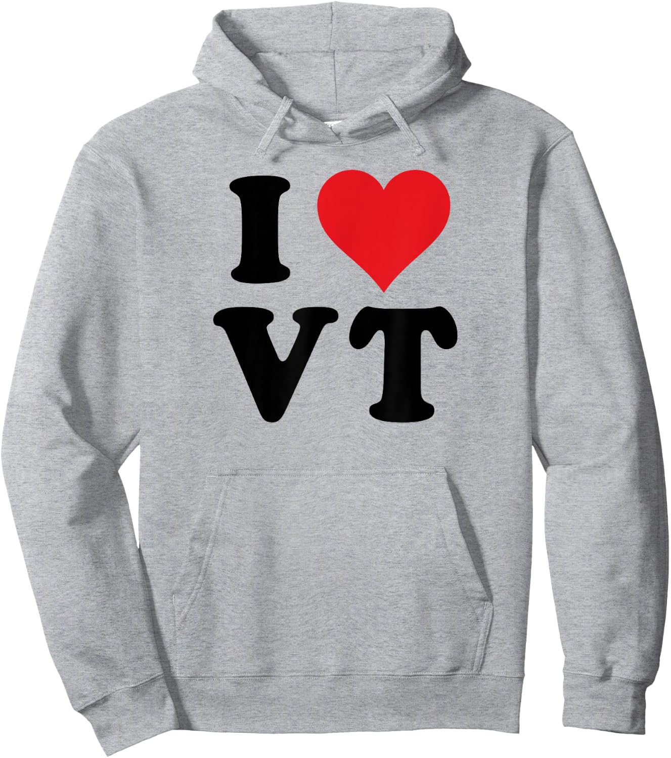 I Heart VT Initials I Love V.T. First And Last Name V T Hoodie - Hoodie | Ash