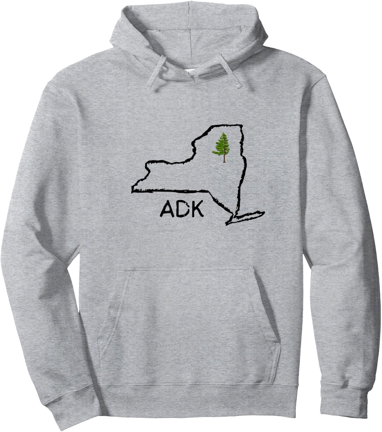 Adk Ny Hoodie - Hoodie | Ash
