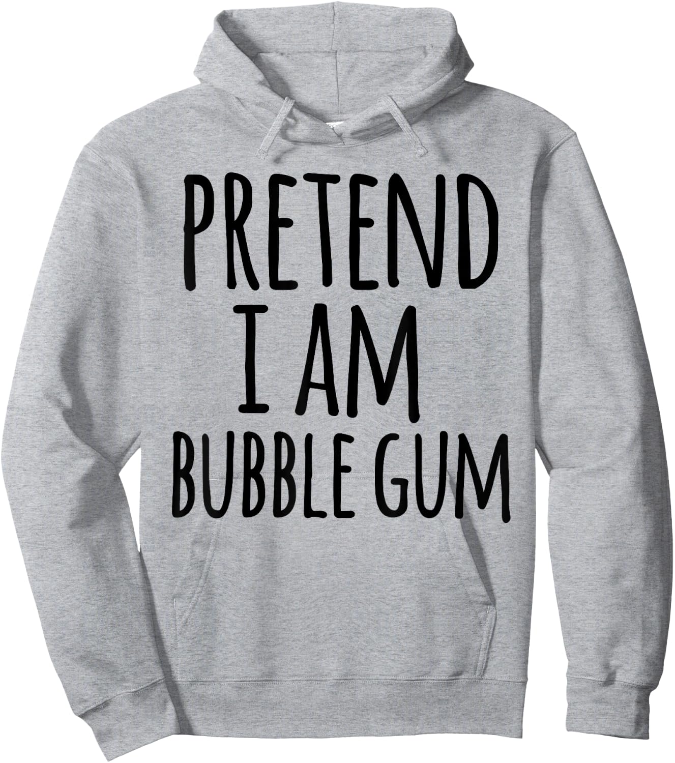 Funny Lazy Easy Halloween Costume Pretend I Am Bubble Gum Hoodie - Hoodie | Ash