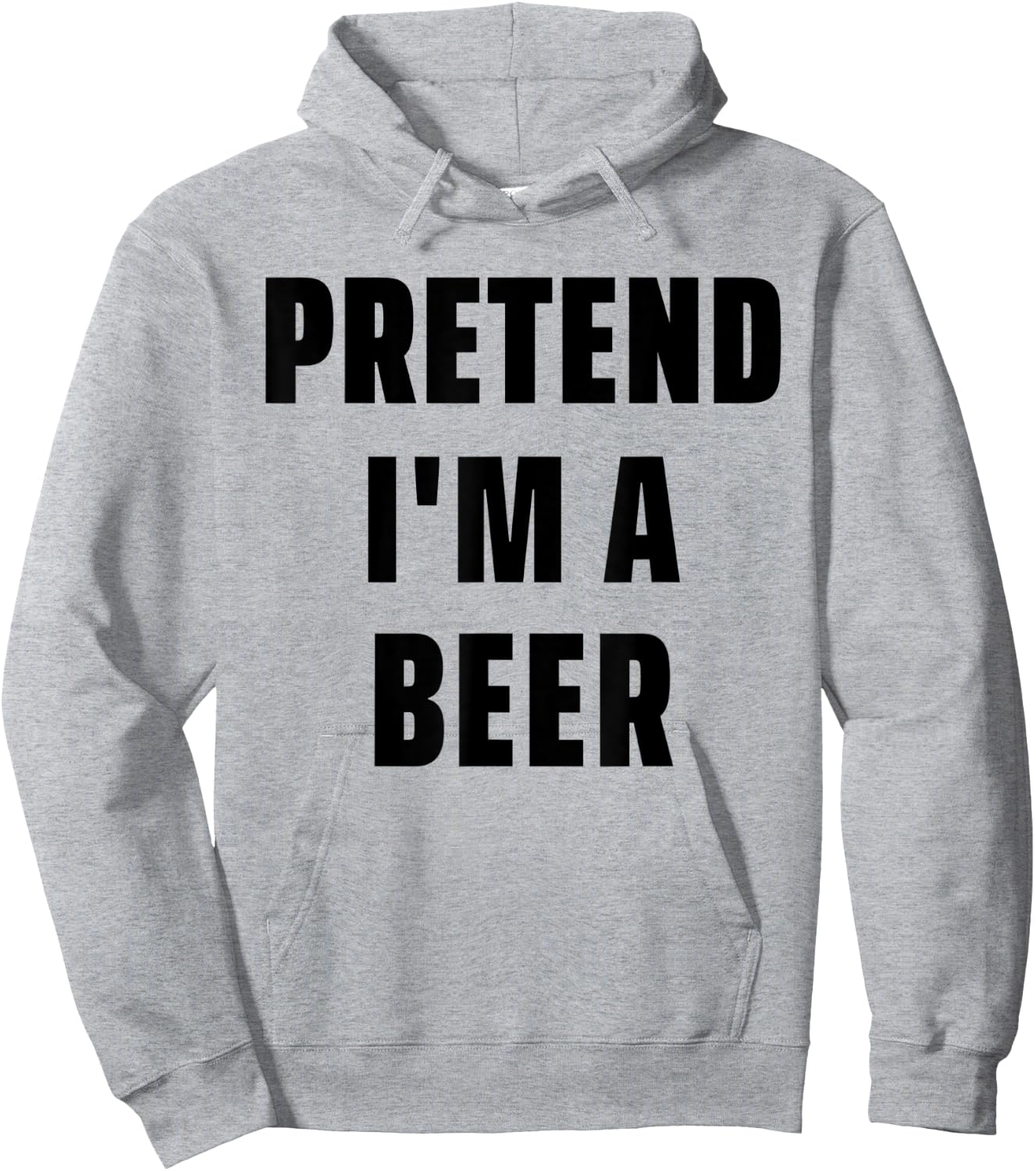Easy Lazy Halloween Costume Yellow Pretend I'm A Beer Hoodie - Hoodie | Ash