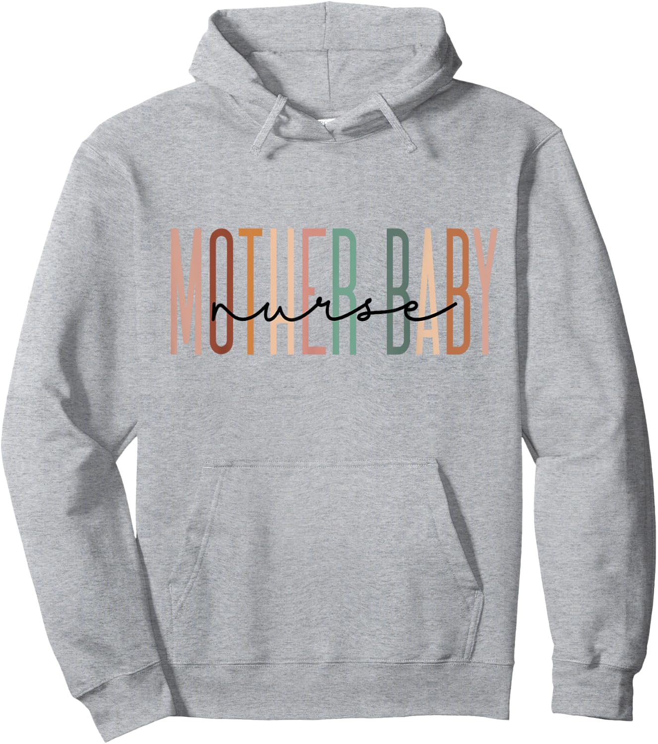 Mother Baby Nurse Postpartum Mom Baby Nursing Graduation Hoodie - Hoodie | Ash