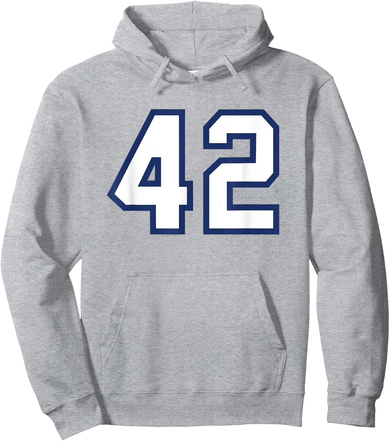 Number #42 Sport Varsity Number Hoodie - Hoodie | Ash