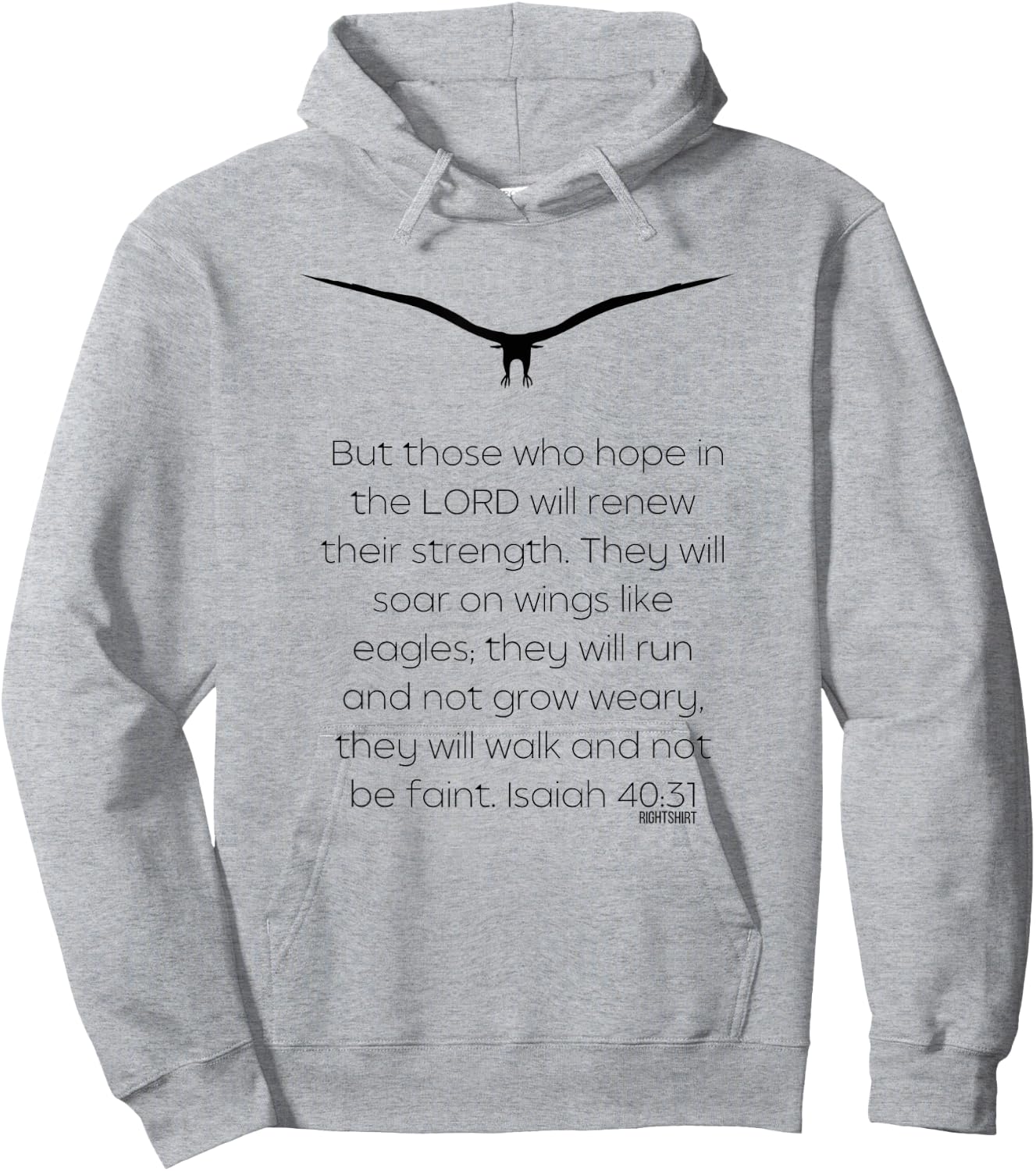 But Those Who HOPE In The LORD Will Renew Their Strength Hoodie - Hoodie | Ash