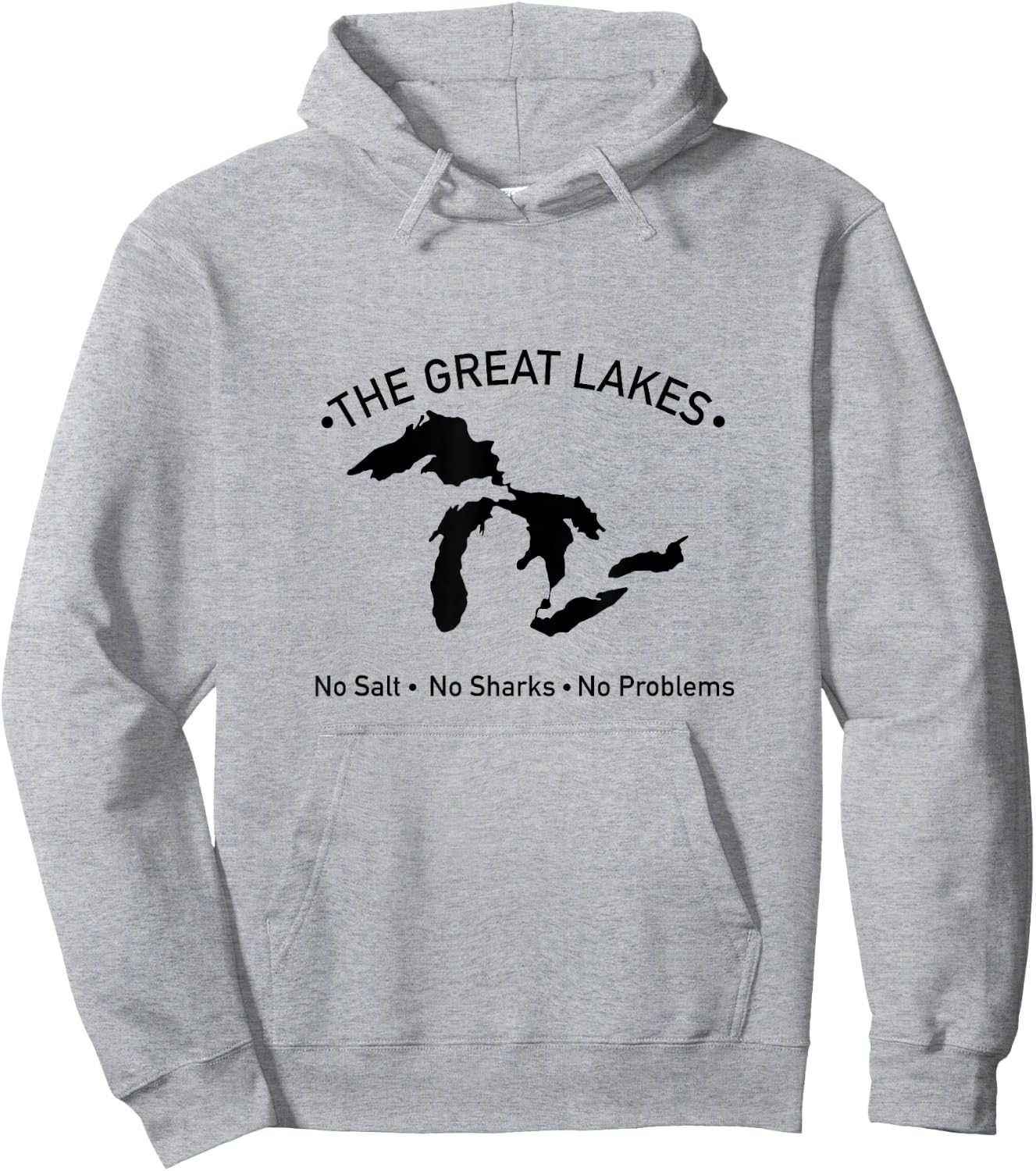 No Salt, No Sharks, No Problem Hoodie - Hoodie | Ash