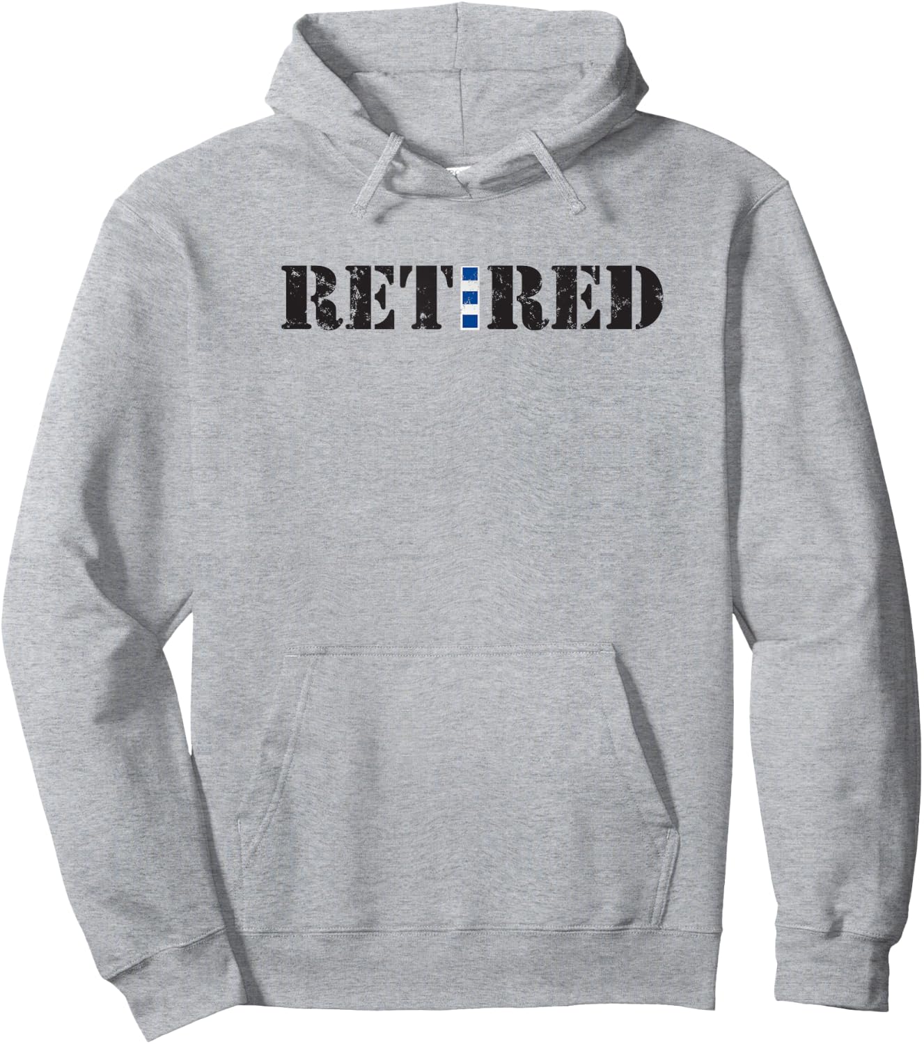 US Coast Guard CWO4 Retired Shirt Hoodie - Hoodie | Ash