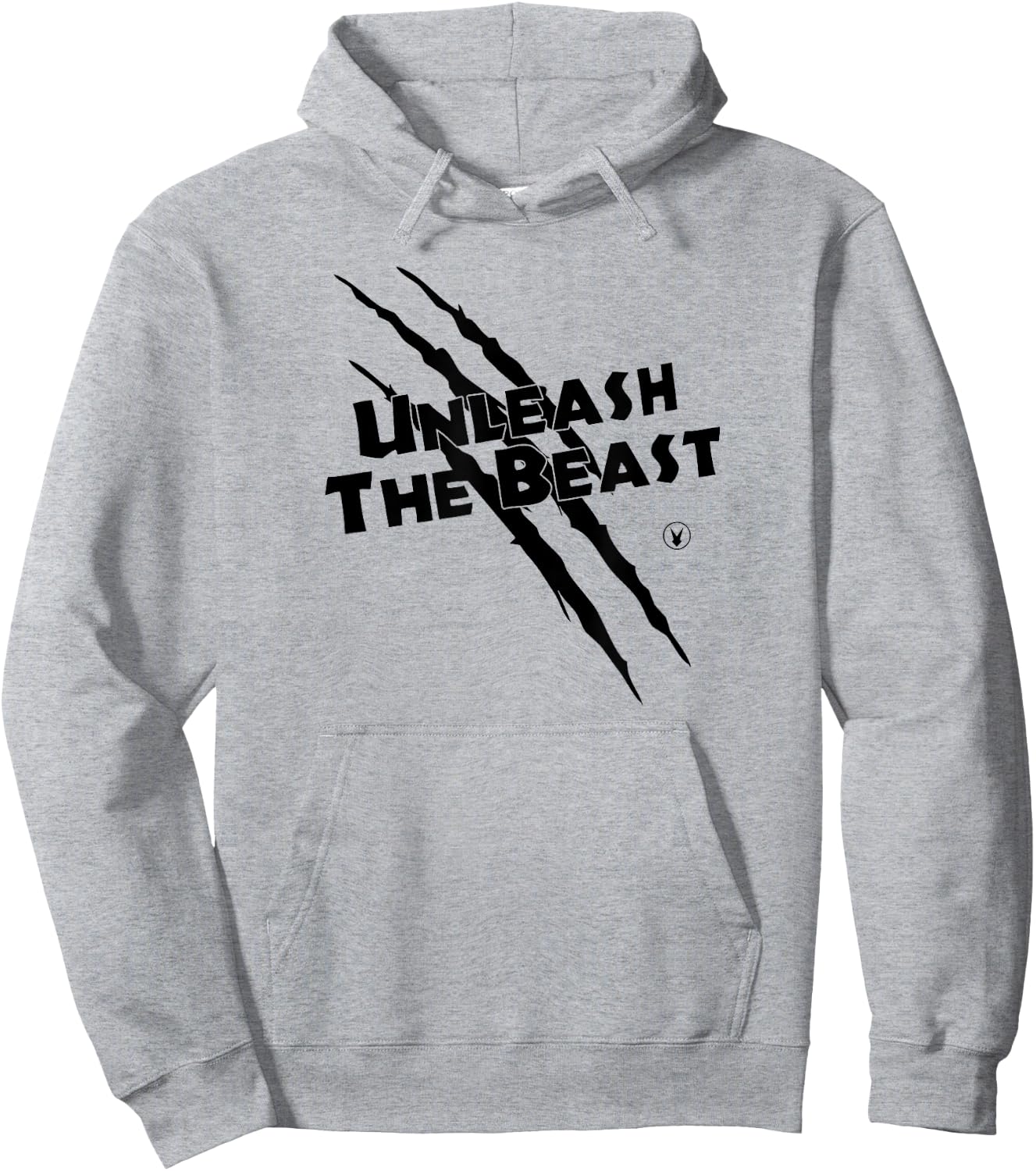 UNLEASH THE BEAST C734 Gym Rabbit Workout Motivation Hoodie - Hoodie | Ash