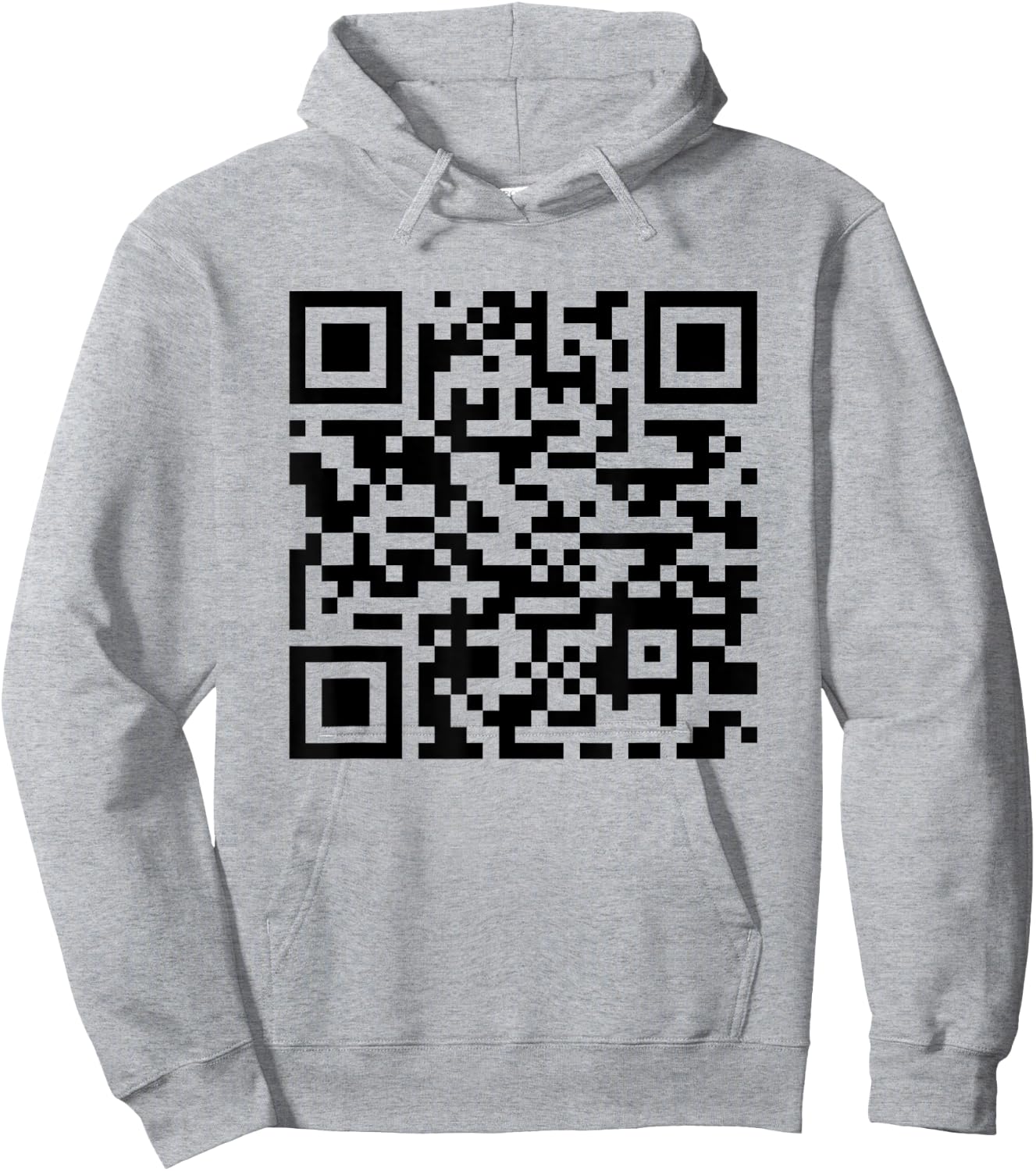 Funny QR President Trump Dancing Scan And Dance ( 2 Side) Hoodie - Hoodie | Ash