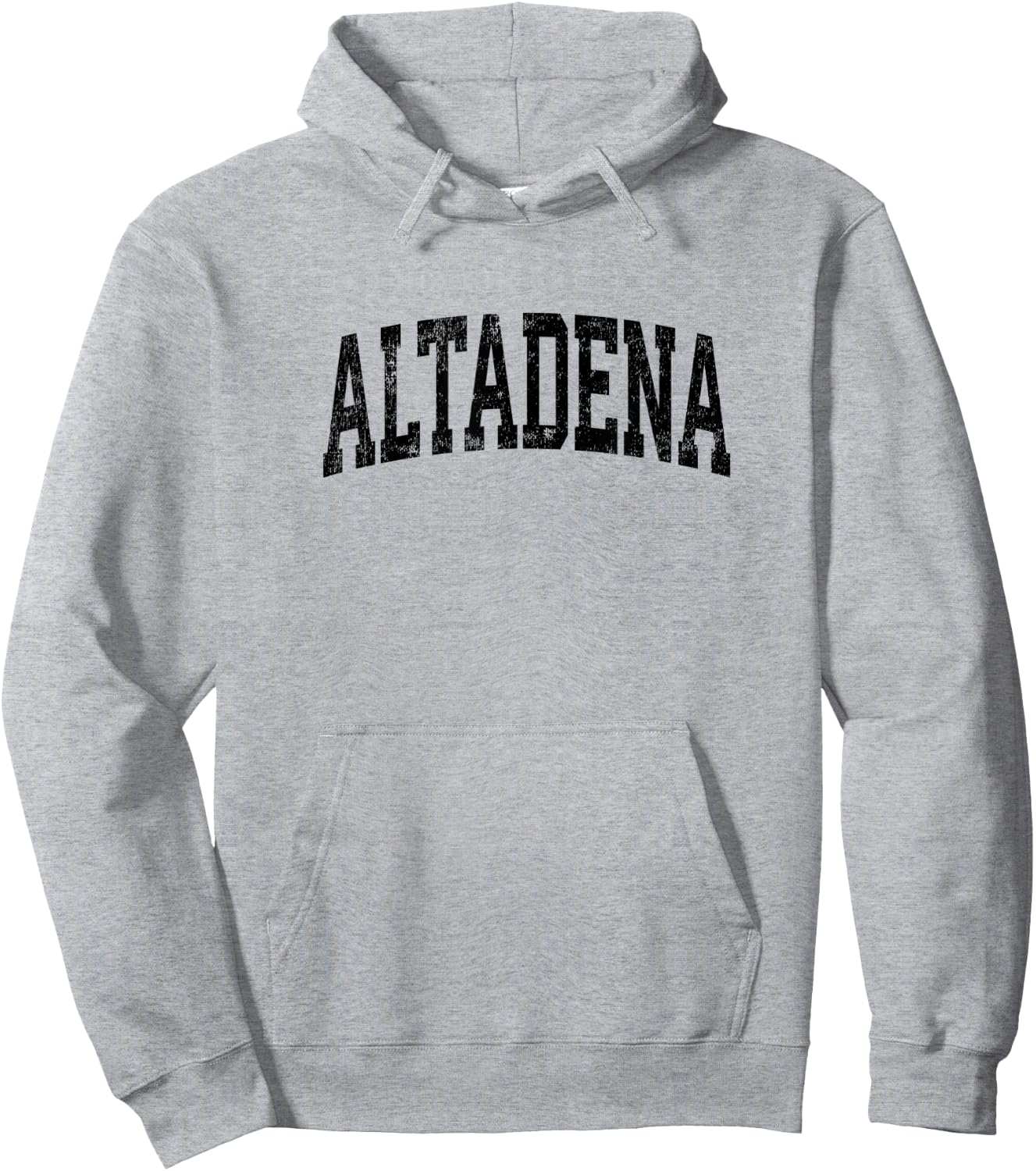 Altadena California CA Vintage Athletic Sports Black Design Hoodie - Hoodie | Ash