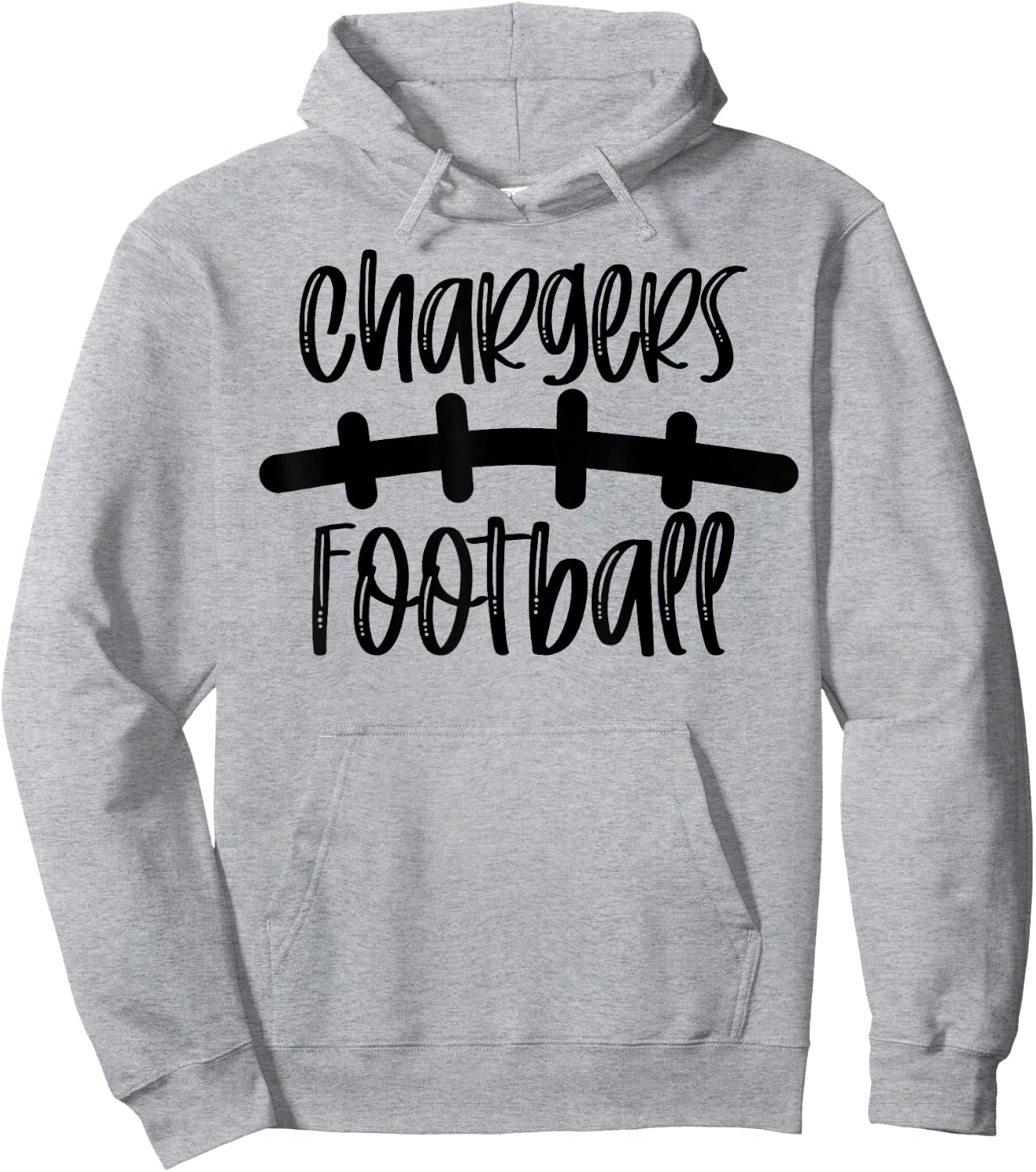 Chargers Football School Spirit Team Mascot Game Night Hoodie - Hoodie | Ash
