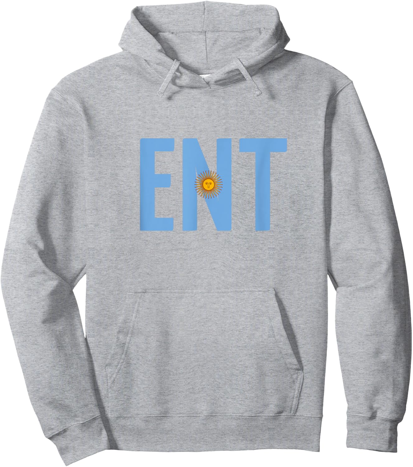 ENT - Argentina Three Part Design - Argentinian Flag Part 2 Hoodie - Hoodie | Ash