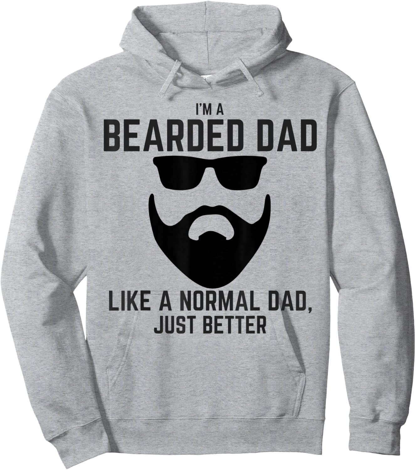 Great Beard Comes Great Responsibility Bearded Tattoo Dad Hoodie - Hoodie | Ash