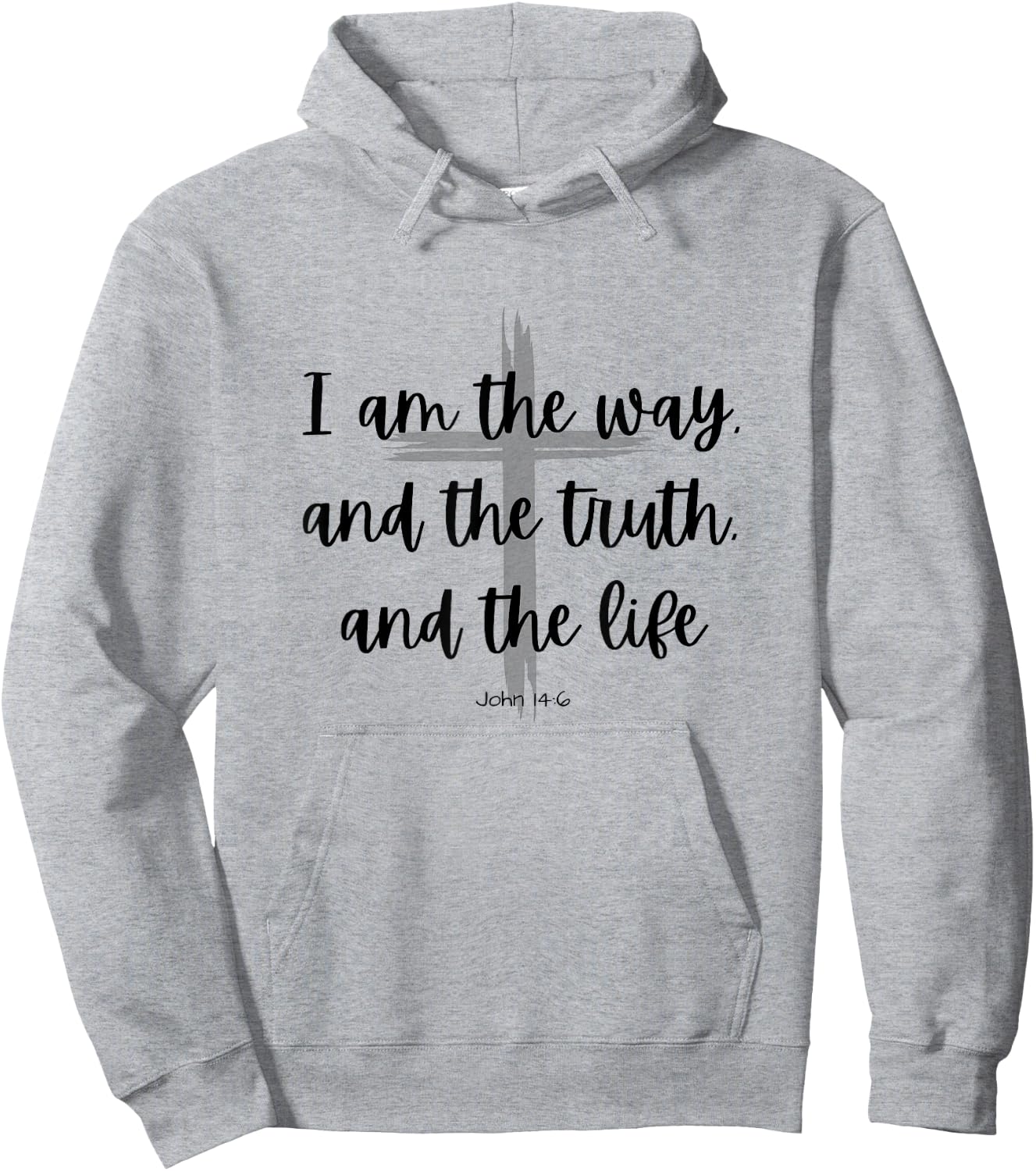 I am the way and the truth and the life - Bible Quote Verse Hoodie - Hoodie | Ash