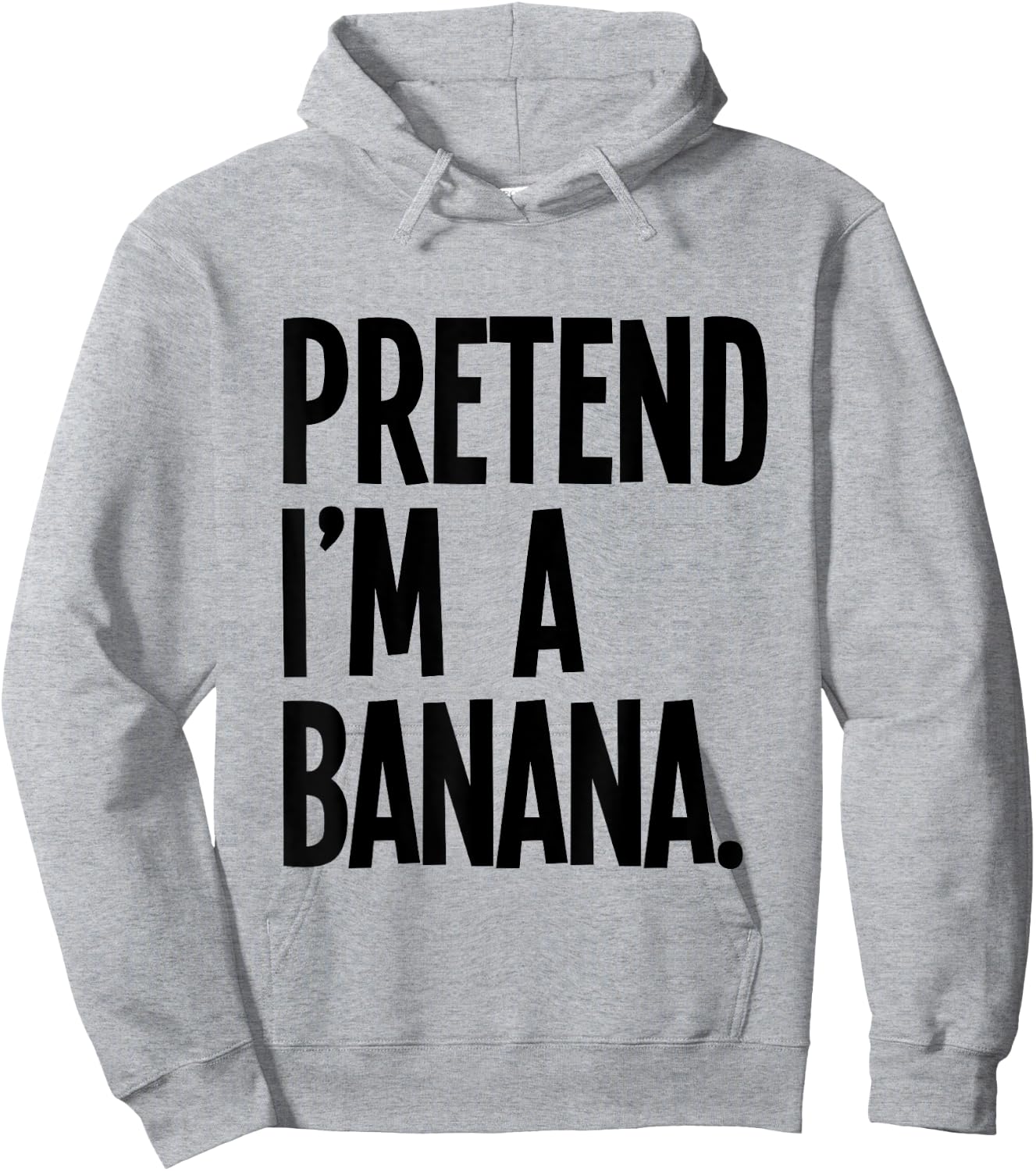 Pretend I'm A Banana Funny Halloween Party Costume Hoodie - Hoodie | Ash