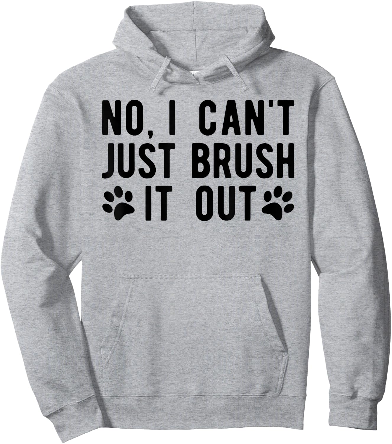 Fun Dog Groomer , Just Brush It Out Grooming Men Women Hoodie - Hoodie | Ash