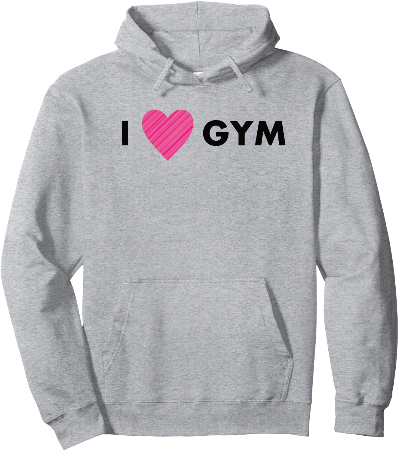 I love Gym T shirt, I love gym clothing Hoodie - Hoodie | Ash