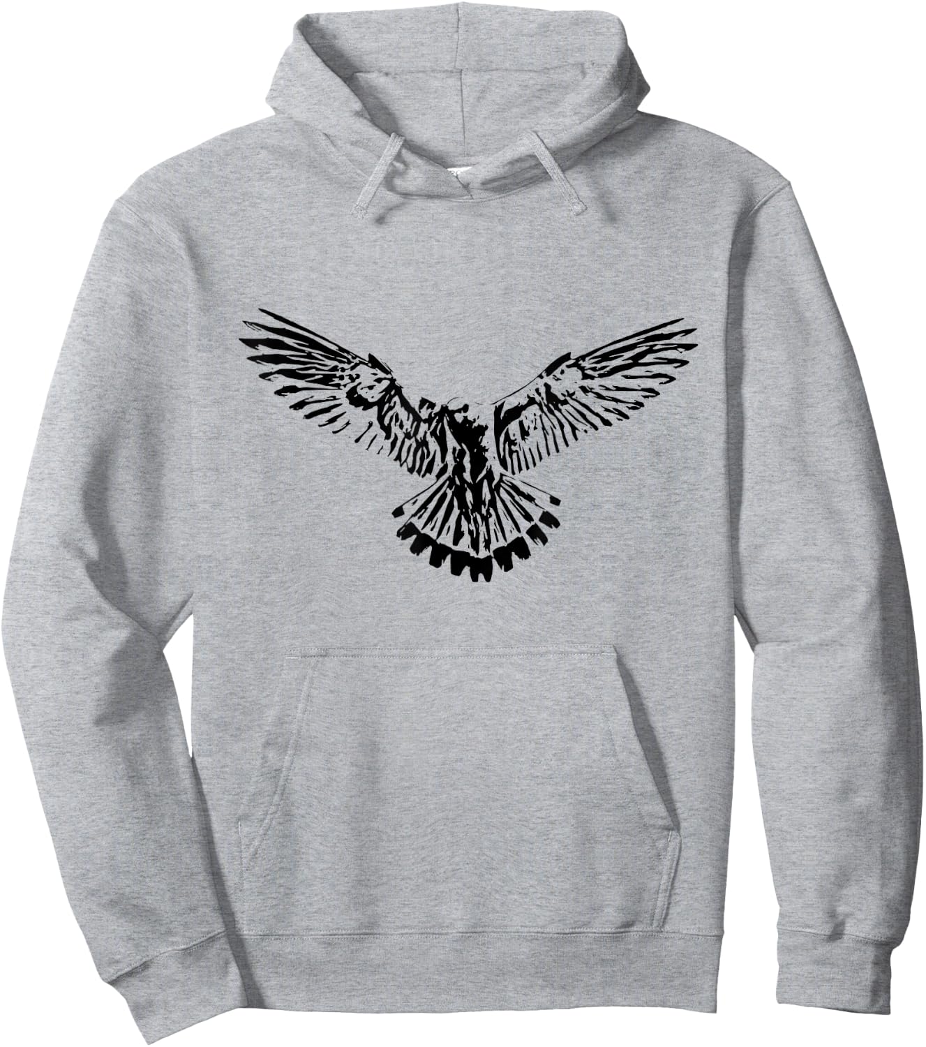 Hawk motif bird of prey Hoodie - Hoodie | Ash