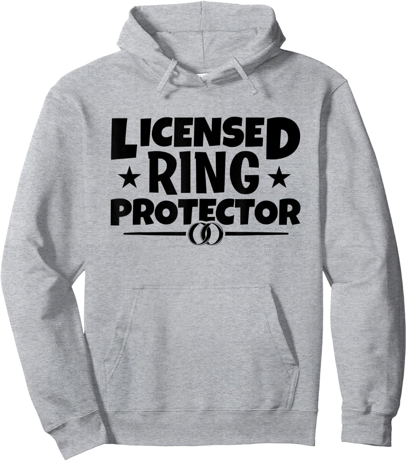 Kids Security Licensed Ring Protector Wedding Bearer Hoodie - Hoodie | Ash