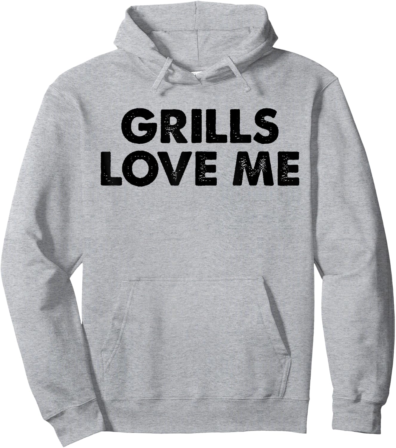 GRILLS LOVE ME Funny BBQ Chef 4th July Party Cook Pitmaster Hoodie - Hoodie | Ash