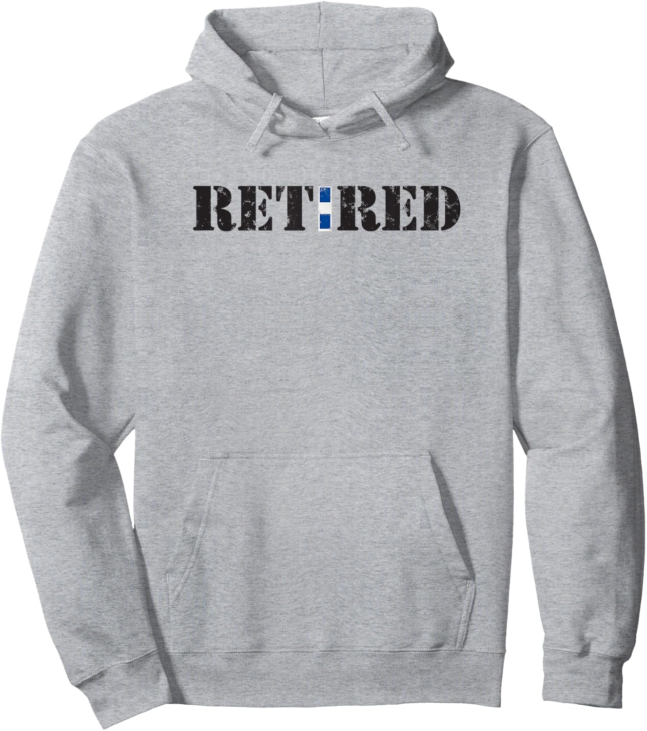 US Coast Guard CWO3 Retired Shirt Hoodie - Hoodie | Ash
